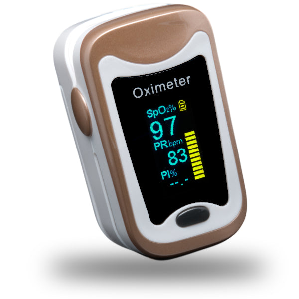 Contrôlez votre saturation et votre fréquence cardiaque avec un oxymètre de pouls fiable, performant et élégant.