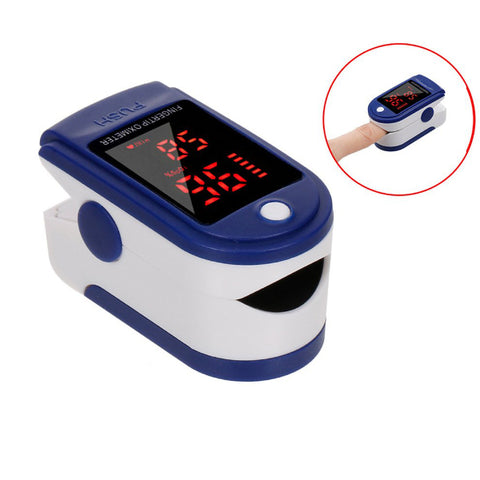 Tensiomètre noir Doigt Pulse Oximete LED Affichage HD Portable Oxymètre  Équipement Médical Blood Oxygen Monitor de Pouls